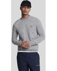 Lyle & Scott - Mid Knits Lambswool Blend Crew Neck Jumper - Lyst
