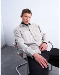 TOPMAN - Regular Fit Ripstop Overshirt - Lyst