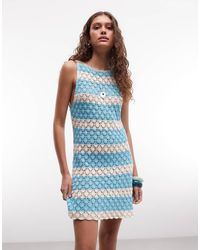 Reclaimed Vintage - Crochet Mini Dress - Lyst