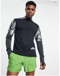 Nike Fleece Therma Sphere Element Men's Long Sleeve Half-zip Running Top in  Blue for Men | Lyst