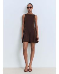 Mango - – ärmelloses minikleid aus baumwollmix - Lyst