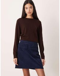 Threadbare - Cord Mini Skirt With Pocket Detail - Lyst