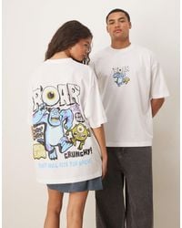 ASOS - Disney Pixar Unisex Oversized T-shirt With Monsters Inc Print - Lyst