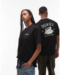 Dickies - Camiseta Negra Con Estampado Gráfico Trasero De Serpiente De - Lyst