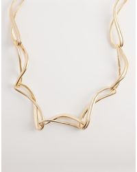 ASOS - Short Necklace With Twisted Chain Loops - Lyst