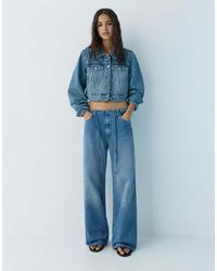 Pull&Bear - baggy Jeans With Drawstring - Lyst