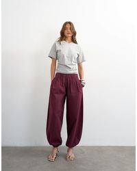 TOPSHOP - Poplin Balloon Trouser - Lyst