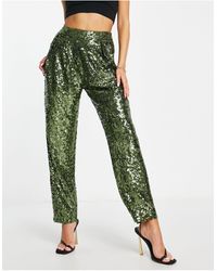 ASOS - Sequin Slouchy Trouser - Lyst