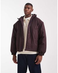 ASOS - Gewatteerd Jack Met Capuchon - Lyst
