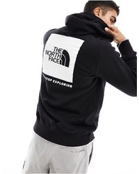 The North Face - Nse Box Logo Back Print Hoodie - Lyst