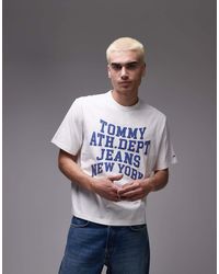 Tommy Hilfiger - Oversized Varsity Logo T-shirt - Lyst