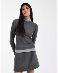 ASOS - Supersoft Double Layer Roll Neck Top - Lyst