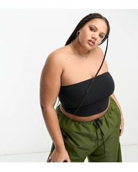 Collusion - Plus Jersey Double Lined Bandeau Top - Lyst