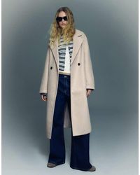 Bershka - Soft-touch Wrap Coat - Lyst