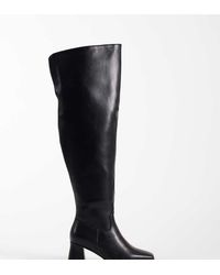 SEQWL Wide Fit - Fisher Block Heel Over-the-knee Boots - Lyst