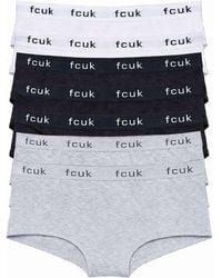 French Connection - 7 Pack Cotton Fcuk Ladies Hipster Full Briefs - Lyst
