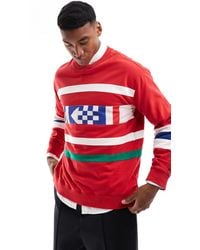 GANT - Crew-Neck Graphic Printed Sweatshirt - Lyst