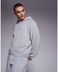 The Couture Club - Co-ord Boucle Knit Hoodie - Lyst