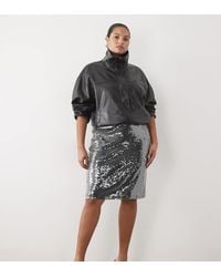ASOS - Asos Design Curve Co-ord Sequin Pencil Midi Skirt - Lyst
