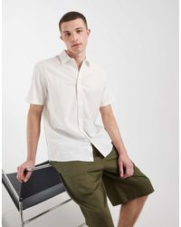 Blend - Cotton-linen Regular Fit Shirt - Lyst