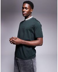 ARMANI EXCHANGE - T-shirt With Contrast Logo Neckline - Lyst