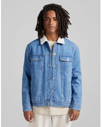 bershka borg jacket