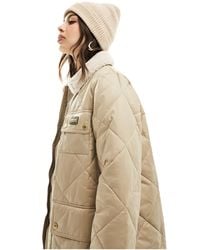 Barbour - Supanova Long Quilted Collared Jacket - Lyst
