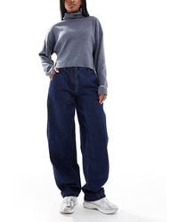 Miss Selfridge - Barrel Leg Jean With Seam Detail - Lyst