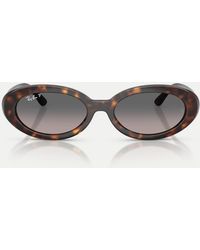 Ray-Ban - Rb2223 Oval Polarised Sunglasses With Lens - Lyst