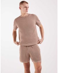 ASOS - Rib Knit Shorts - Lyst