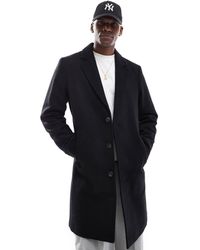 Jack & Jones - – langer mantel aus wollmix - Lyst