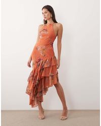 ASOS - Cami Ruffle Hem Maxi Dress - Lyst