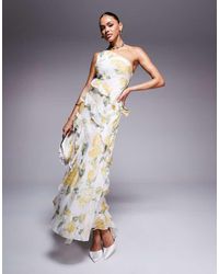 Forever New - One Shoulder Ruffle Maxi Dress - Lyst