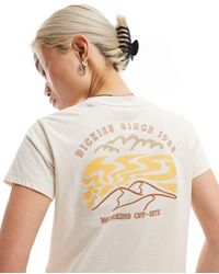 Dickies - Saltville - t-shirt crop top - beige - Lyst