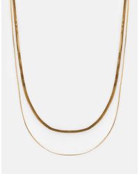 Pull&Bear - – 2er-pack basic-ketten - Lyst