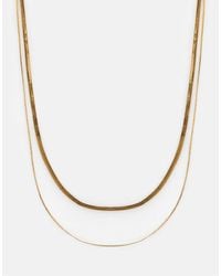 Pull&Bear - – 2er-pack basic-ketten - Lyst