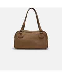 Stradivarius - – bowlingtasche aus wildlederimitat - Lyst