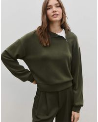 Stradivarius - Felpa Morbida Al Tatto Con Zip Laterale - Lyst