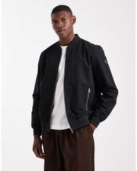 Threadbare - Zip Front Bomber Jacket With Pockets - Lyst