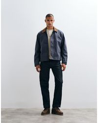 Abercrombie & Fitch - Zip Up Canvas Worker Jacket - Lyst