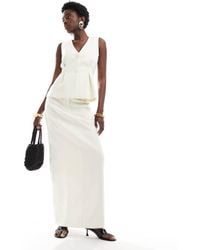 4th & Reckless - Tailored Seam Detail Maxi Skirt Co-Ord - Lyst