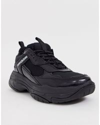calvin klein maya black trainers