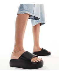 ASOS - Wide Fit Freedom Cleated Flatform Slider - Lyst