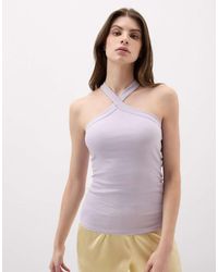 Intimissimi - Ribbed Superior Cotton Crossover Cami - Lyst