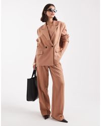 Vero Moda - Tailored Herringbone Wide Leg Pants - Lyst