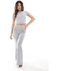 Missy Empire - Missy empire - pantalon d'ensemble évasé à taille retroussée - Lyst
