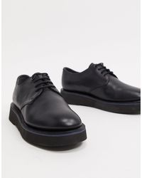 Camper Chunky Lace Up Brogues - Black