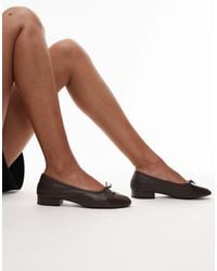 Mango - – leder-ballerinas - Lyst