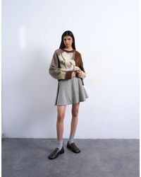 TOPSHOP - A-Line Flippy Mini Skirt - Lyst