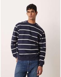 ASOS - Essential Striped Sweatshirt - Lyst